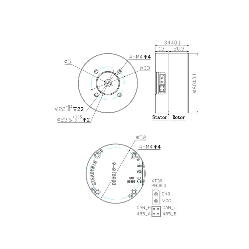 Pan/tilt, belastingsstabilisat - Direct Drive Servo Motor Robotics recensie en prijs